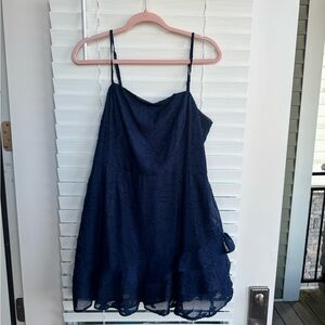 Lulu’s Navy Blue Spaghetti Strap Dress